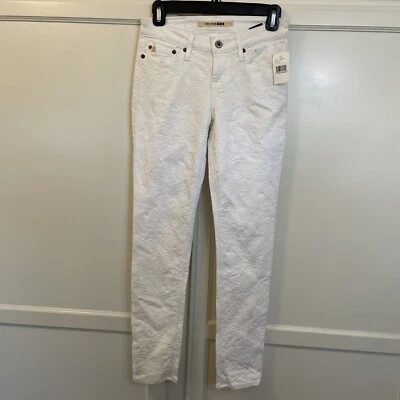 Pantalón tobillo ajustado estampado blanco en relieve Big Star talla 24 nuevo con etiquetas Foto 1 de 4