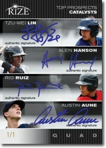 2012 Tzu-Wei LIN * Alen HANSON * Rio RUIZ * Austin AUNE Rize 1/1 - Picture 1 of 2