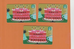 Starbucks Geschenkkarte Happy Birthday (3) ohne $ - Bild 1 von 1