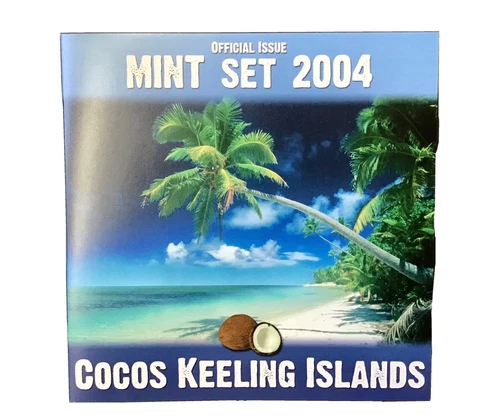 2004 Mint Set Cocos Keeling Islands Decimal Coins Cover