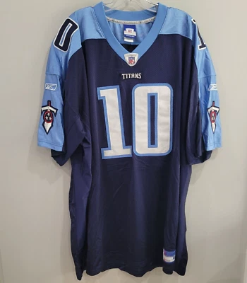 VTG Authentic Reebok NFL Tennessee Titans Vince Young 10 Jersey Mens 56 3XL Sewn - Image 1 of 4