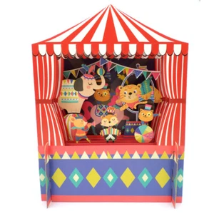 Children's Animals Circus 3D Pop Up Birthday Greeting Card By Alljoy Cards - Picture 1 of 3