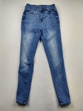 Arizona Jean Co. Juniors' Size 5 w24 Blue Denim High Rise Skinny Jegging Jeans