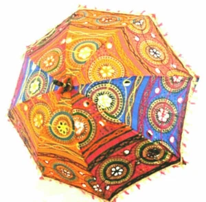 Créateur Mariage Fête Décorative Jaipuri Tissus Soleil Protège Parapluie - Photo 1 sur 7