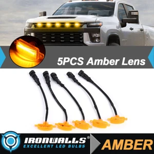 5x luz de circulación LED de parachoques delantero ámbar para Ford F150 F250 F350 2004-2019 - Imagen 1 de 10