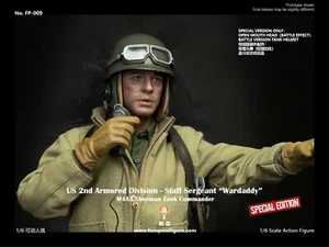1/6 US Army 2nd Armored Division Staff SGT. Tank Cmdr. Figure FP009B FacePool - Picture 1 of 7