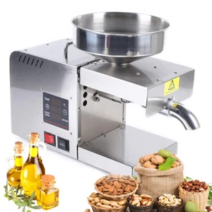 Ölpresse Maschine Automatische Ölabsaugung Heiß Kalt Ölpresse Edelstahl - Bild 1 von 19