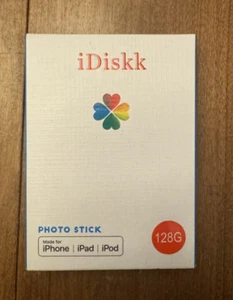 iDiskk USB 3.0 Lightning Flash Drive Foto Stick Speicher 128G NEU iPhone iPad MFI - Bild 1 von 3