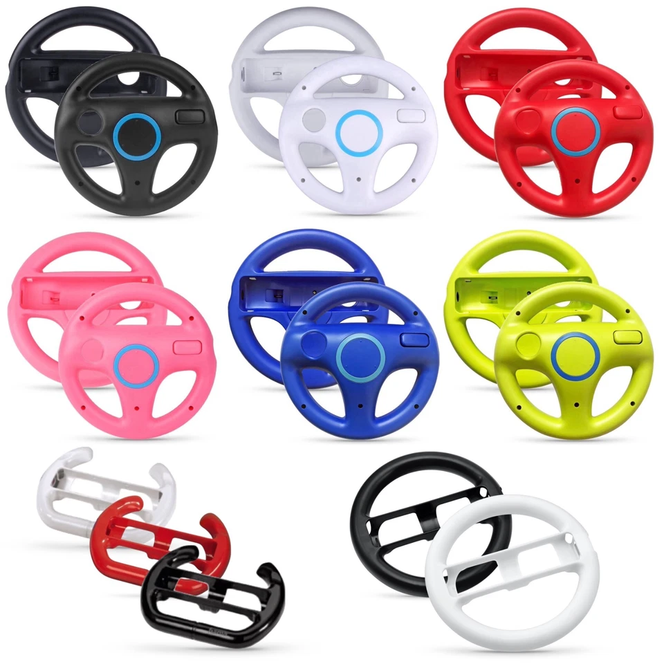Wheel Lenkrad - Nintendo Wii für Remote Controller Fernbedienung Zubehör 5️⃣🤩✅ - Bild 1 von 1