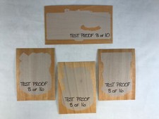 HERSHEY'S (Dart 1995) "TEST PROOF" WOODEN PROMO CARD SET Each #8/16 & #8/10