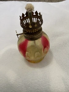 Antique, Chinese, Hong Kong made, brass, oil lamp, Rare Vintage - Picture 1 of 3
