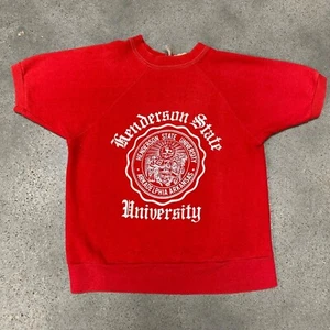 Vintage 50s/60s Henderson State Flock Cotton Shortleeve Sweatshirt - Bild 1 von 4