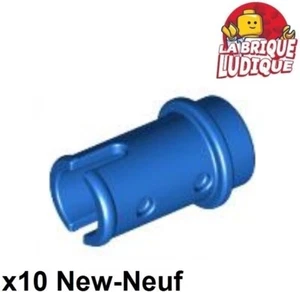 Lego technic 10x pin axe axle clip clips 1/2 bleu/blue 4274 NEUF - Foto 1 di 1