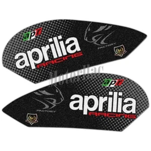 Aprilia RS125 RS4 125 Tuono 125 2011 - 2024 seitliche Tankpads Aufkleber schwarz grau - Bild 1 von 1