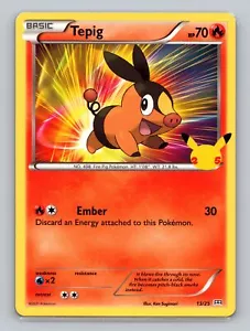 Tepig #013/025 Promo Pokemon TCG McDonald's 25th Anniversary Promos - Picture 1 of 2