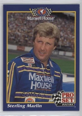 1992 Pro Set Maxwell House Racing Sterling Marlin #2 - Image 1 of 2