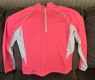 Saucony Mujer Rosa Mangas Largas Cuello Alto Pullover Sudadera Talla Mediana Foto 1 de 4