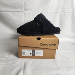 Bearpaw Loketta Damen Hausschuhe in schwarzem Wildleder, Gr. 9 neu im Karton - Bild 1 von 7