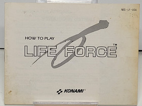 Life Force NES Instruction Manual ONLY Nintendo Original Authentic Konami