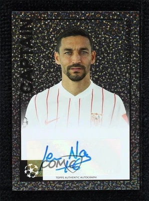 2021-22 Topps Merlin's Heritage 97 UCL Auto Silver /99 Jesus Navas #114 Auto - Image 1 of 2