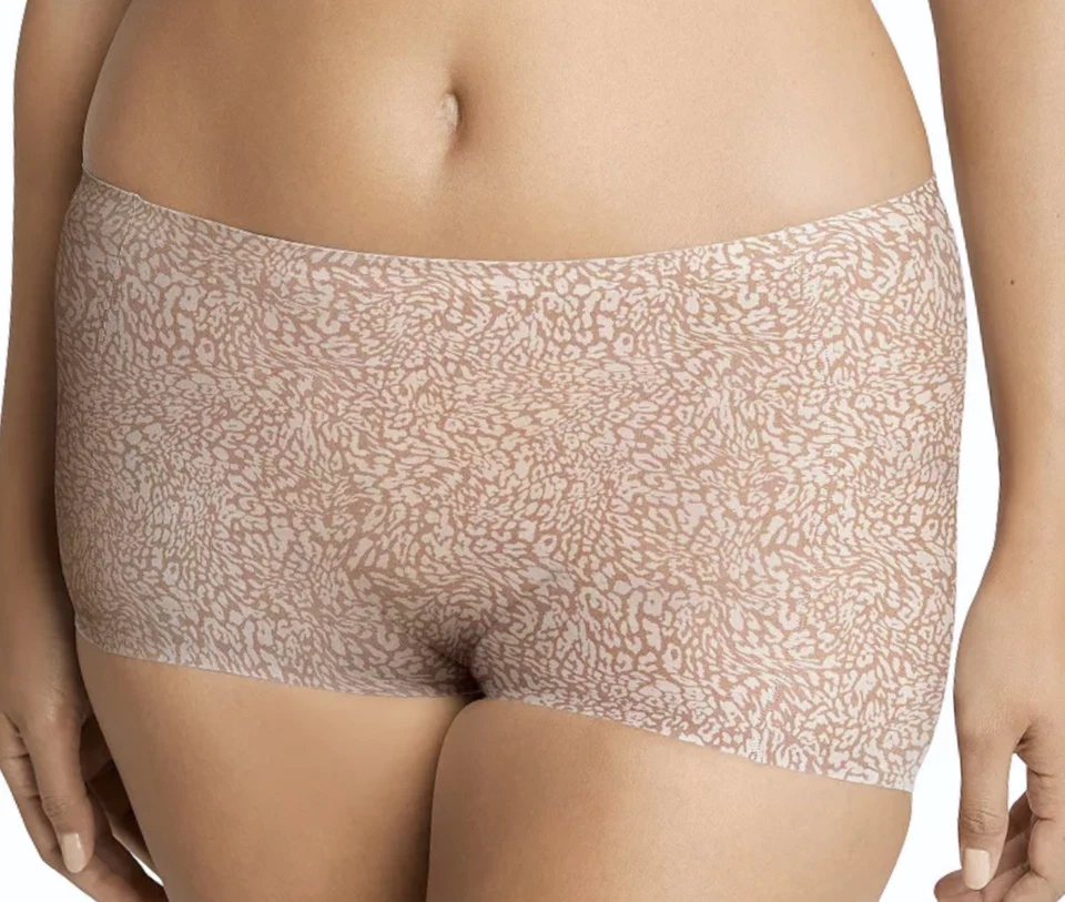 BALI Comfort Revolution Suave Tacto Cálido Marrón Animal Boyshort Panty Mujer L 2XL Foto 1 de 4