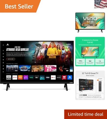 Stylish 32-Inch Smart TV – Full HD 1080p, DTS Audio & Hundreds of Free Channels - Image 1 of 4