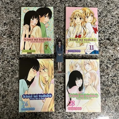 Kimi Ni Todoke Manga Lot 7, 11, 26, 28 + Acrylic Standee Excellent — Never Read - Image 1 of 4