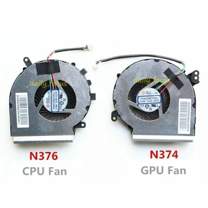 For Msi GE62MVR GE72MVR MS-16JC MS-169C CPU Cooling Fan PAAD06015SL-N376 & N374 - Afbeelding 1 van 11