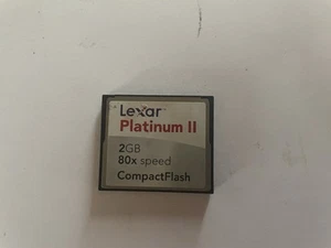 Lexar Compact Flash Platinum II 2GB 80x Speed Memory Card - Picture 1 of 2