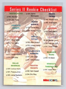 1993-94 Hoops #421 Series II Rookie Checklist CL, UER - Picture 1 of 2