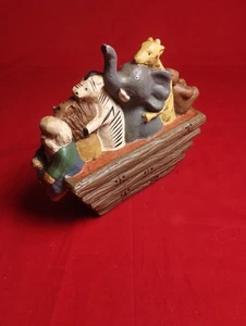 Noah's Ark  With 4 Animals Table Figurine - 7" X 7" - Rare Collectible  - Picture 1 of 8