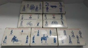 1990s Liberty Falls The American Collection pewter figures 35-piece lot - Picture 1 of 9