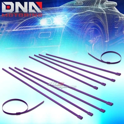 X10 12" 5MM ACERO INOXIDABLE PÚRPURA AUTOBLOQUEANTE CREMALLERA AMARRE CABLE ENVOLTURA TÉRMICA/ESCAPE Foto 1 de 4