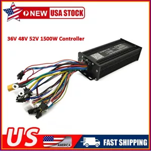 E-bike 36V 48V 52V 1500W 35A Sine Wave 3-mode Controller for Electric Bicycle US - Picture 1 of 5