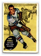 1961-62 TOPPS HARRY HOWELL VINTAGE NHL HOCKEY CARD # 51 New York Rangers Rare BV