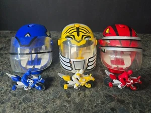 Vintage Mighty Morphin Power Rangers Helmet Racers Red, White and Blue - Picture 1 of 10