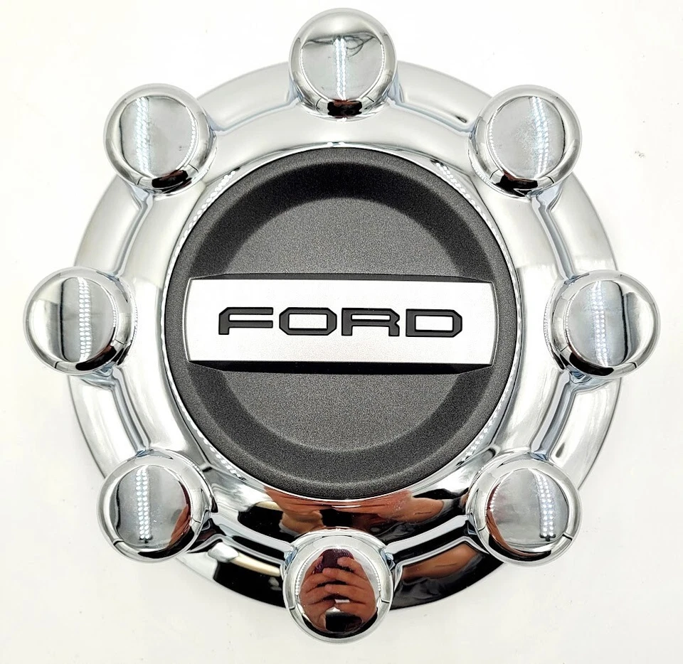 OEM 2017-2024 Ford F250 Super Duty Rear Chrome 8 Lug Center Cap - HC3C-1A096-KD - Image 1 of 4