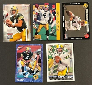 5 Card Lot - Brett Favre - Packers - See Pics - Picture 1 of 11