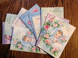 TARJETAS DE FELICITACIÓN VINTAGE, FAVORITOS REALES TODAS LAS OCASIONES - 10 en caja - ¡bebé también! - Imagen 1 de 1