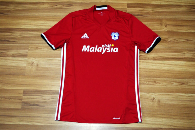 Football shirt soccer FC Cardiff City Bluebirds Home 2018/2019 Adidas  Jersey M