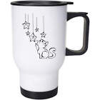 400ml 'Cat & Stars' Reusable Coffee / Travel Mug (MG00030088)
