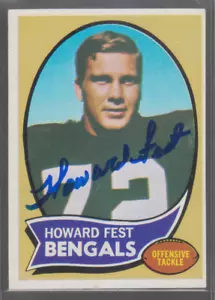 Topps Howard Fest 1970 autografiado - Bengals - Imagen 1 de 1