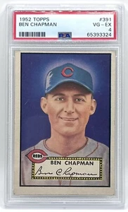 1952 Topps #391 Ben Chapman PSA 4 VG-EX Freshly Graded - Picture 1 of 2