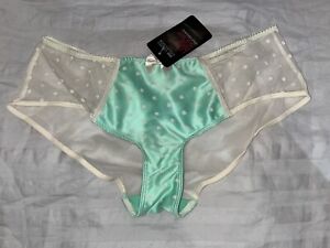 Size 10 Knickers Low Rise Shorts Sheer Green Mix Marks & Spencer