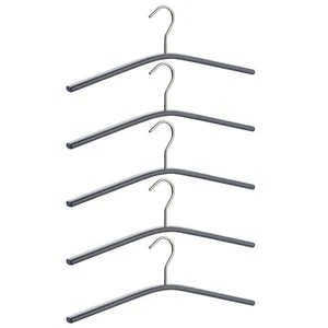 5x Metall Kleiderbügel Anthrazit Drehbar Garderobenbügel Jackenbügel Sakkobügel - Bild 1 von 2