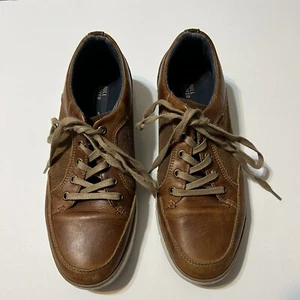 Bull Boxer Rolynd Brown Oxford Casual Shoes Men Sz 8 Brown Leather Laces - Picture 1 of 14