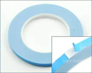 White 8mm x 25m Double Sided Thermal Transfer Adhesive Tape Heat Sink Repair B - Picture 1 of 5