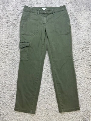 Pantalones J Jill Mujer 6 Petite Verde Salvia Militar Combate Táctico Carga Cónicos Foto 1 de 4