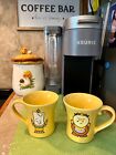 disney store ceramic mugs beauty and the beast lumiere and cogsworth