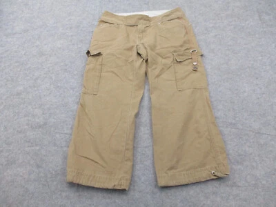 North Face 裤子女式 8 棕色工装 A5 系列作物活动户外远足营地 — 第 1/4 张图片